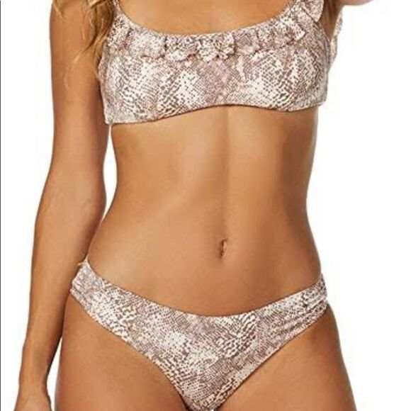 NWT Radio Fiji Bali Swim Snake Print Bikini Bottoms Women size Large - Picture 5 of 6